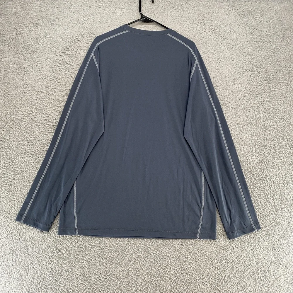 Alo‎ Shirt Mens 2XL Gray Rash Guard Athletic Workout Running Performance